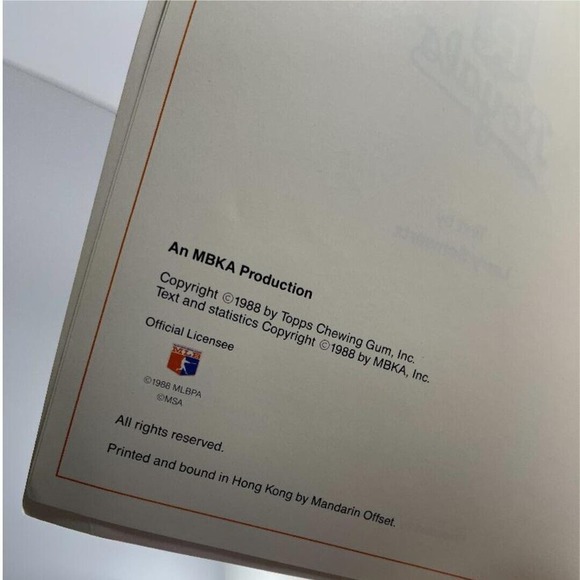 Kansas City Royals SGA Book 1988 Surf Baseball Card Collectibles - Picture 3 of 8